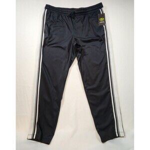 Athletic Works Mens Workout Sweatpants Size XL 40-42 Black with White Trim NOSWT